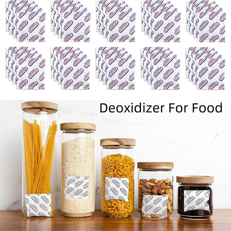 Oxygen Absorbers For Food 150Cc Oxygen Absorbent Food Deoxidant Put In Vacuum Sealed Bag Jars Cans For Food Long Term Storage 2