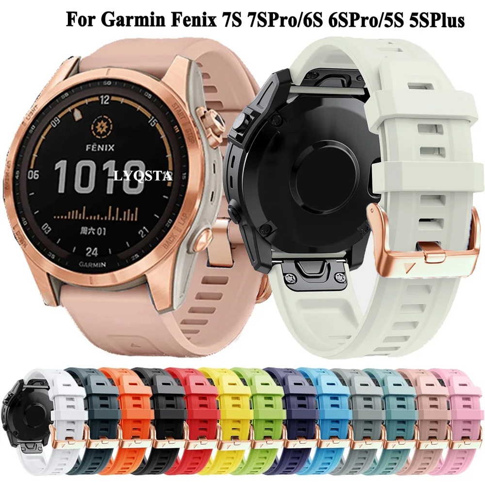 

Силиконовые спортивные быстросъемные Ремешки для наручных часов Garmin Fenix 7S Pro 6S Pro