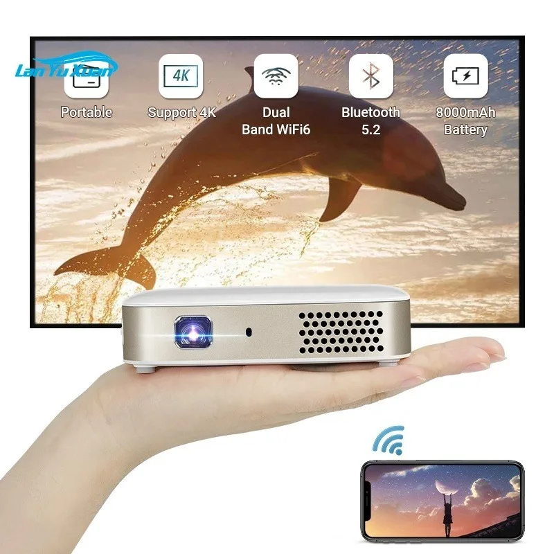 

Горячая Распродажа, D061 Full HD домашний кинотеатр, детские рождественские подарки, умные Wi-Fi проекторы, Мини Портативный уличный проектор