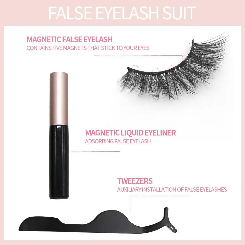 마그네틱 속눈썹 수제 메이크업 도구, 쉽고 혁신적인 재사용 가능한 3D 밍크 속눈썹, 매일 착용 메이크업 래쉬