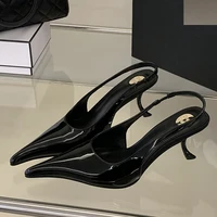 Eilyken Sexy Designer Patent Leather Pointed Toe High Heels Pumps Women Shallow Fashion Elegant Banquet Wedding Party Shoes - Image 2