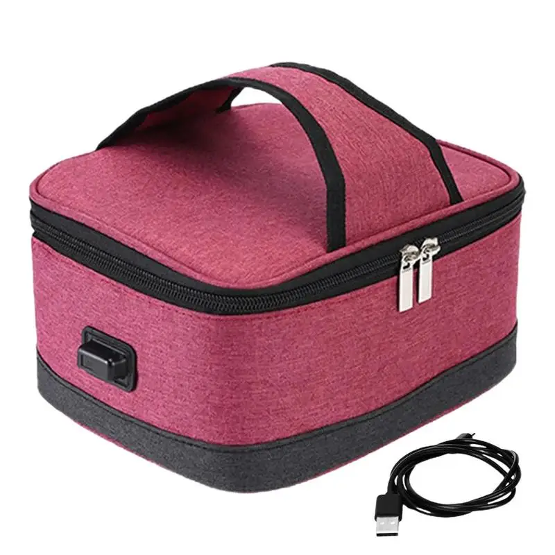 

Insulated Lunch Bag USB Powered Food Storage Sack Tote Box High Capacity Thermal Cooler Sack Food Handbags Case for Outdoor Work