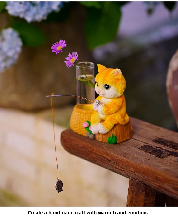 Creative F Book Reading Glass Vase Simulation Dry Flower Holder Cute Living Room Table Test Tube Flower Pot Decoration