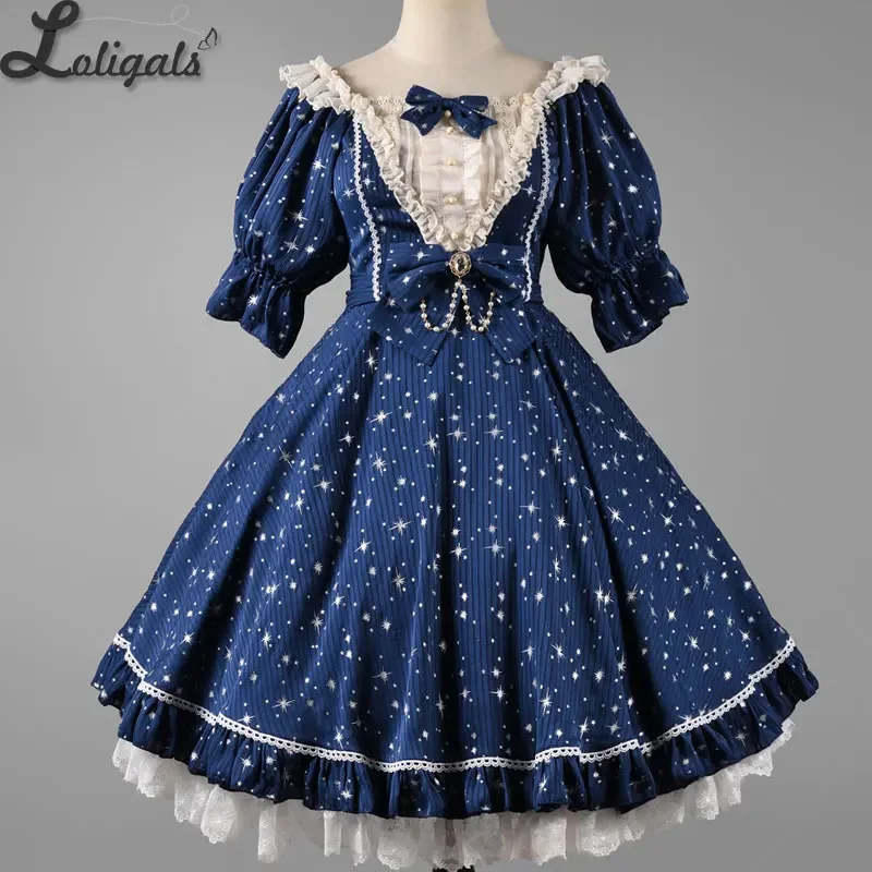 Galaxy in Summer Classic Short Sleeve Lolita Dress by Strawberry