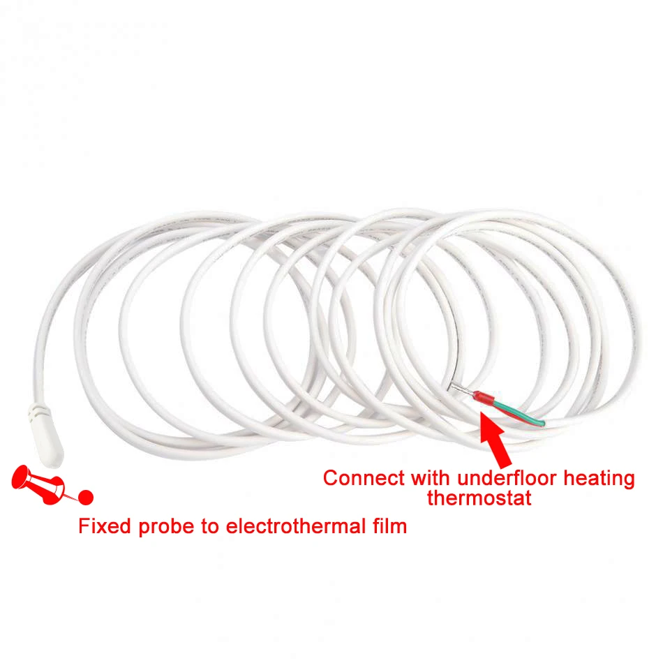 3M Cable Waterproof IP68 Temperature Probe NTC Sensor For Floor Heating Thermostat Mobile Accessories