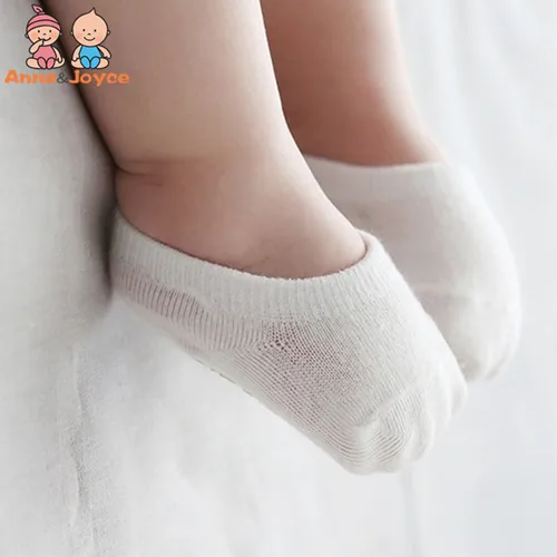 보이지 않는 어린이 보트 양말, 아기 미끄럼 방지 양말, 여아 남아용 면 양말, 5 켤레/로트 4