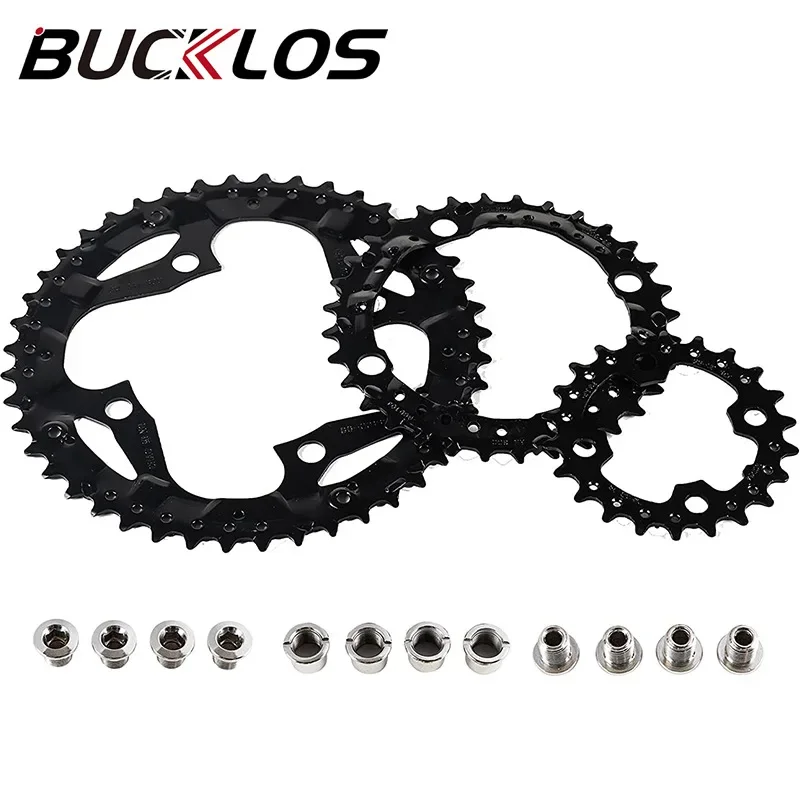 Bucklos Mountain Bike Chainring 22/32/44T Triple Chain Bike Accessories Steel Material Sports and Entertainment from China Mainl