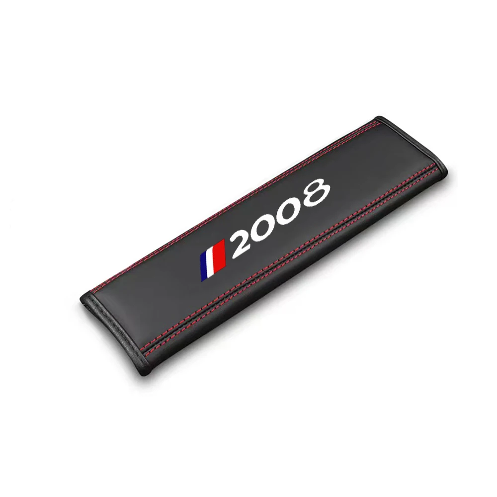 1Pcs 자동차 좌석 벨트 어깨 보호대 커버 안전 벨트 패딩 패드 푸조 2008 3008 4007 5008 자동차 액세서리