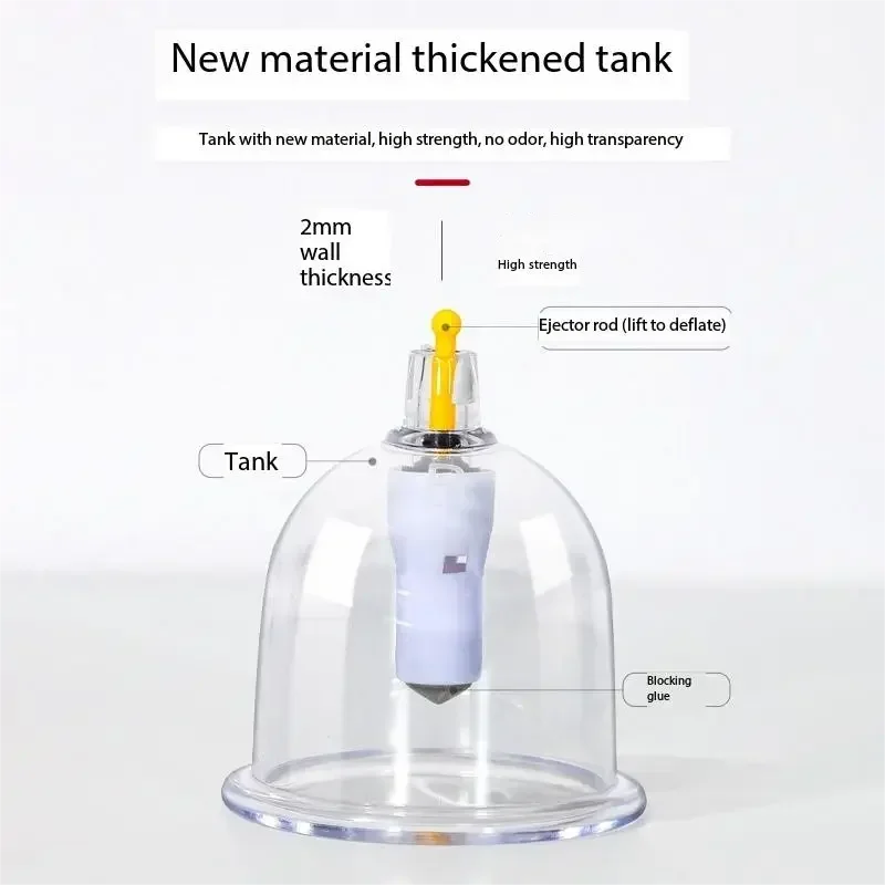 Cupping Set 12Jars Vacuum Cupper Set Moxibustion Health Home Self-help Cupping Whole Body Applicable Chinese Appliances
