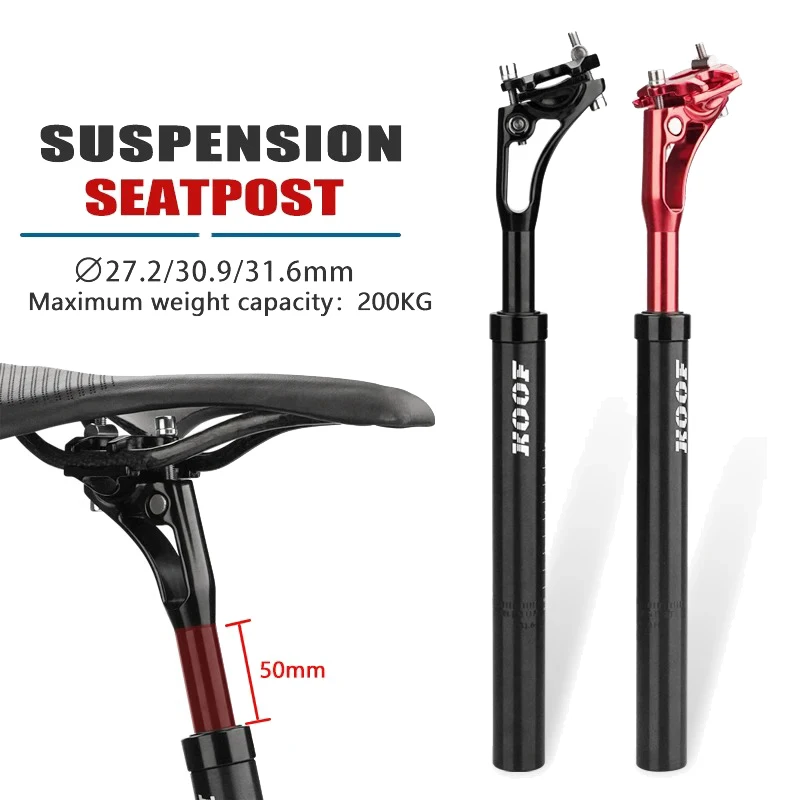 

MTB Suspension Seatpost Tube Bicycle SeatPost 27.2/30.9/31.6mm Ultralight Aluminum Alloy Shock Absorber Damping Bike Seat Tube