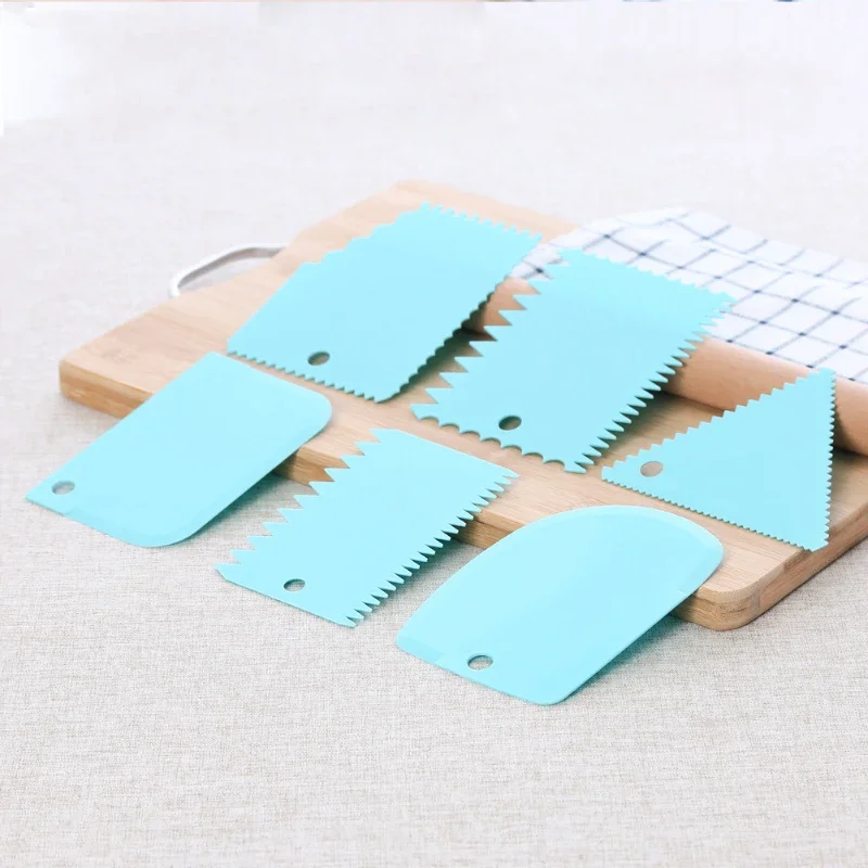 Pottery Tools Clay Tools 6PCS Pottery Plastic Scraper Tools Clay Sculpture Tooth Shape Pottery Clay Sculpture Carving Tool DIY Texture Scraper