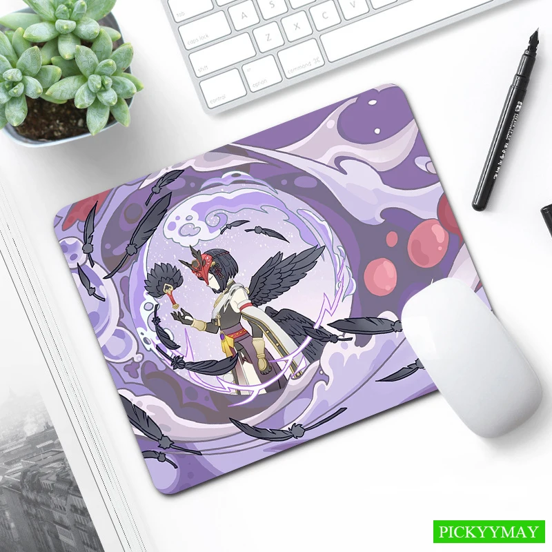 

Genshin Impact Design XS Mouse Pad Office Small Mouse Mat High Quality Best Mousepad 20x25cm Desk Mat Little Desk Pad