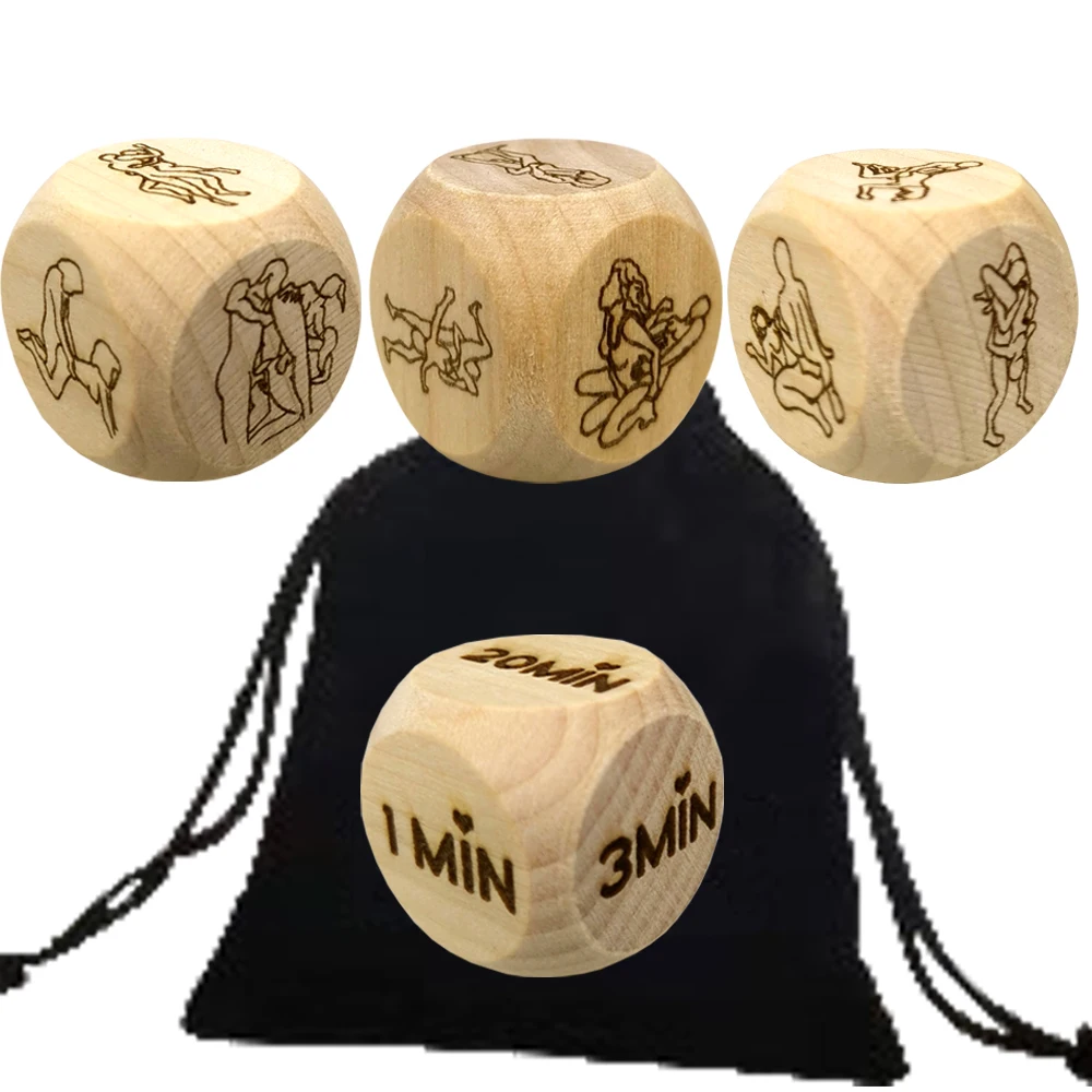 4Pcs Luxury Private Couple Yoga Poses Dice Naughty Bedroom Love Sports Dice Couple Improve Love of Lover Art Gift