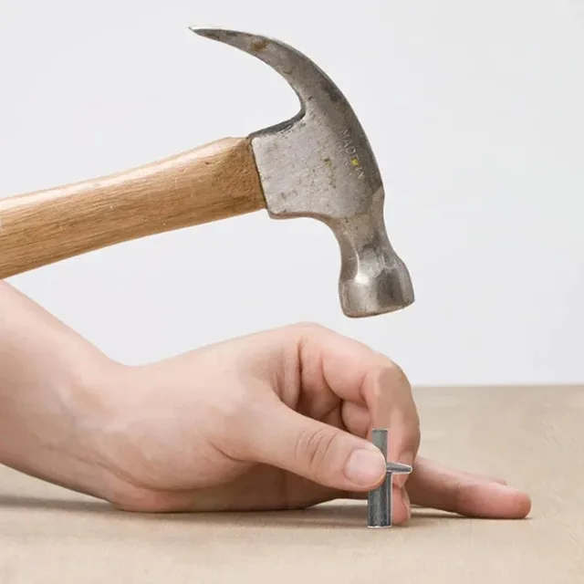 100x ค้อนไดรฟ์ขยาย Rivets Percussion ขยายอลูมิเนียมเล็บหัวเจาะ KNOCK ประเภทขนาดเล็กสกรูยึด 4