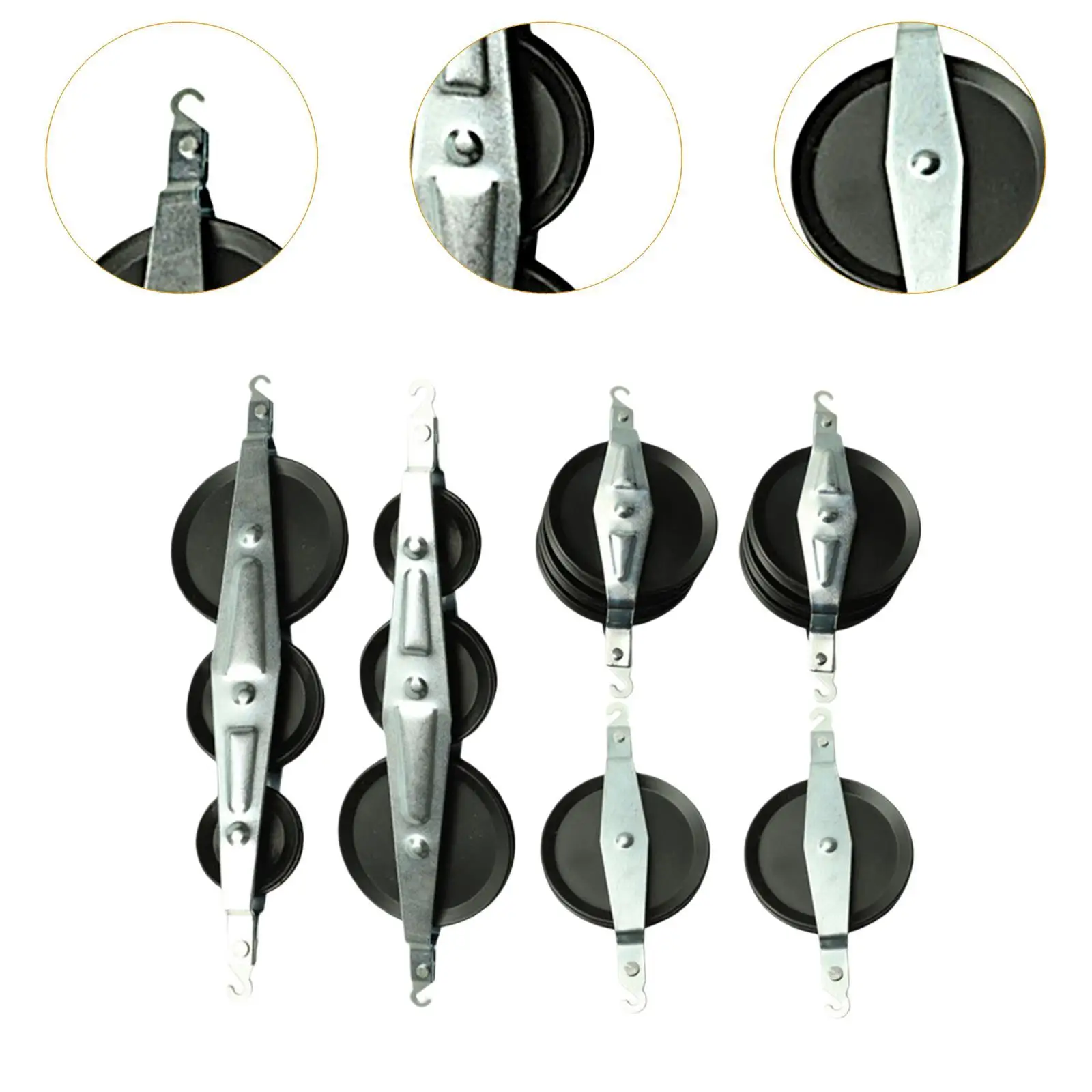 6x Pulleys Block Learning Materials Physics Experiment Gear Pulley Blocks