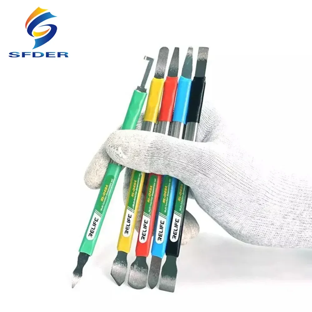 Набор ножей для разборки RELIFE, многофункциональный антистатический разборный набор с двойной головкой, для снятия клея, соскабливания, лома