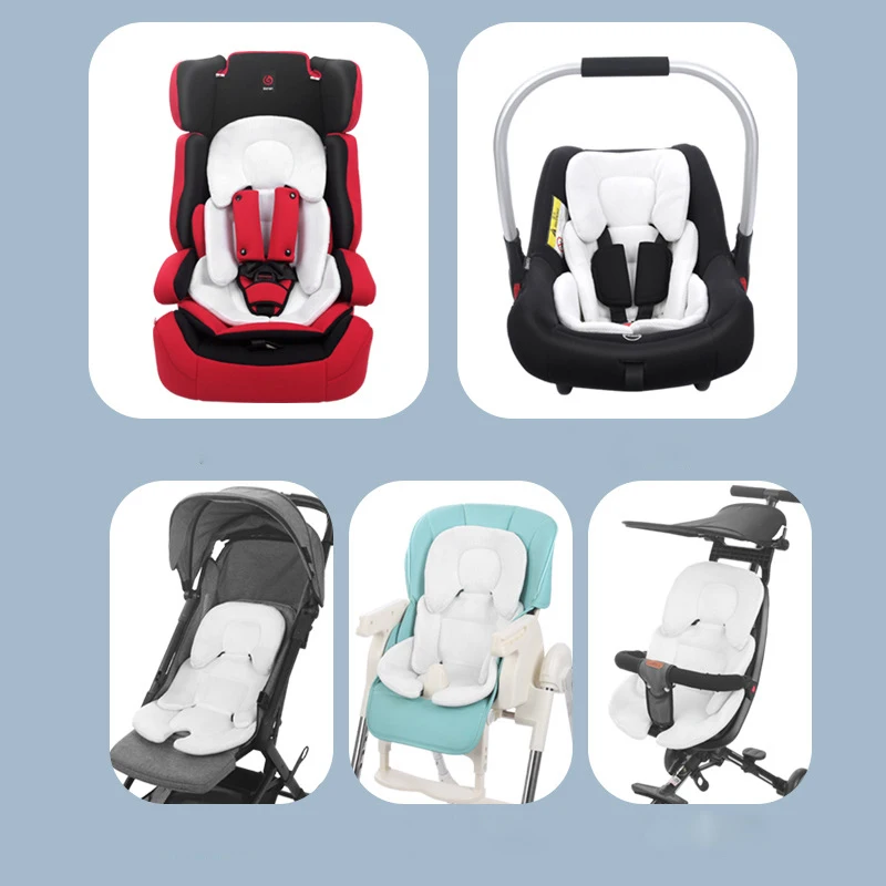 

Baby Stroller Cushion Car Seat Insert Baby Head Neck Support Pillow Mattress Breathable Mesh Liner Mat Pram Thermal Mattress