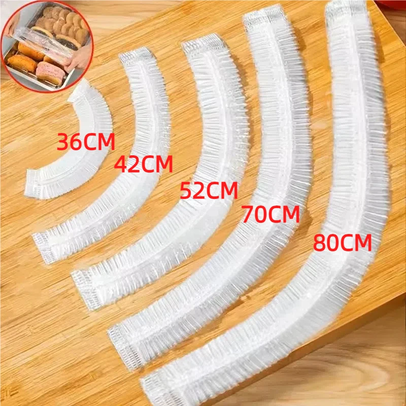 Пластикова одноразова харчова кришка Барвиста еластична упаковка Харчові кришки Свіжа кришка Тарілка Кухонні нейлонові пакувальні пакети Сумка для зберігання