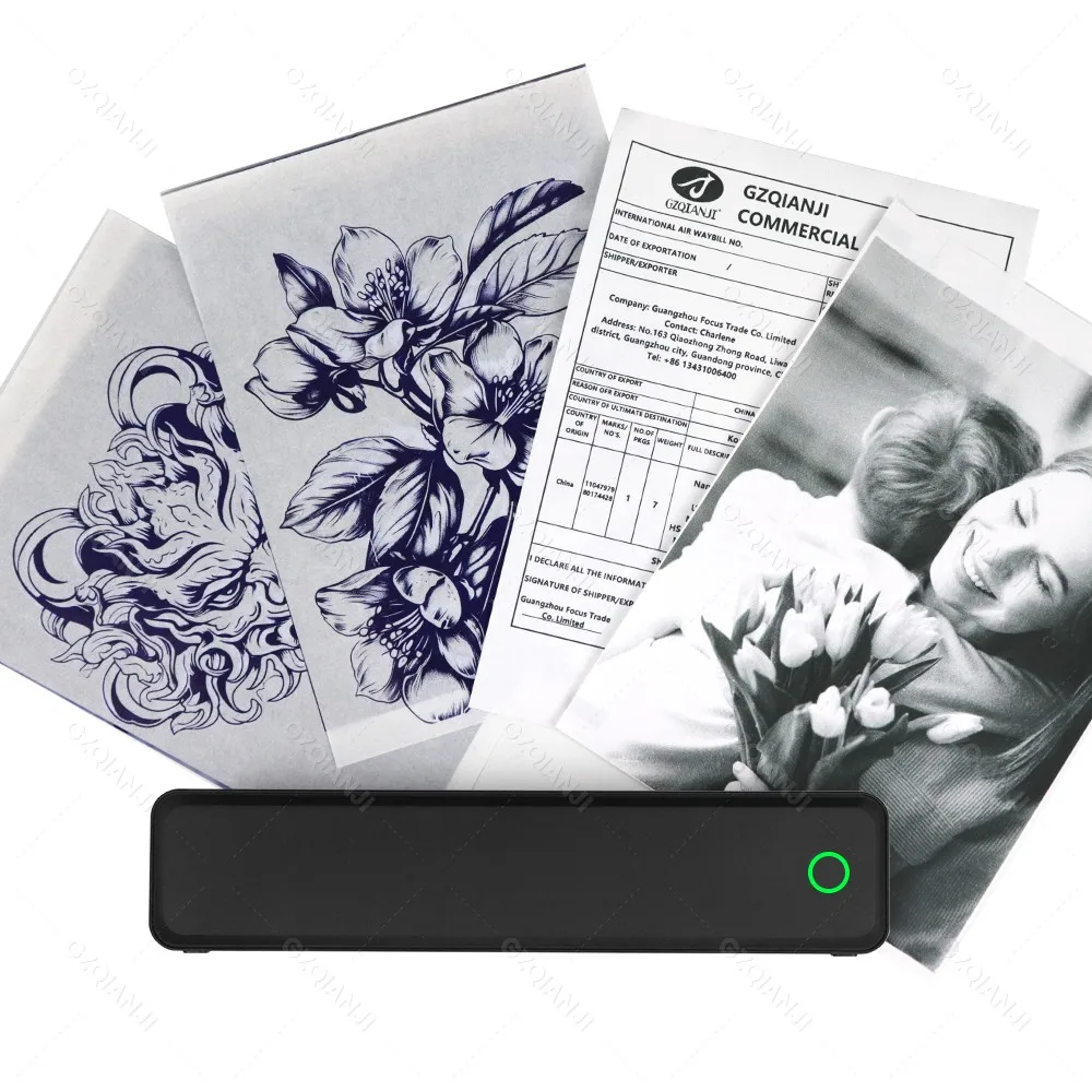 Inkless Portable A4 Thermal Printer Bluetooth PDF Excel Word Document Printing Machine Paper Roll For Office Work Home School