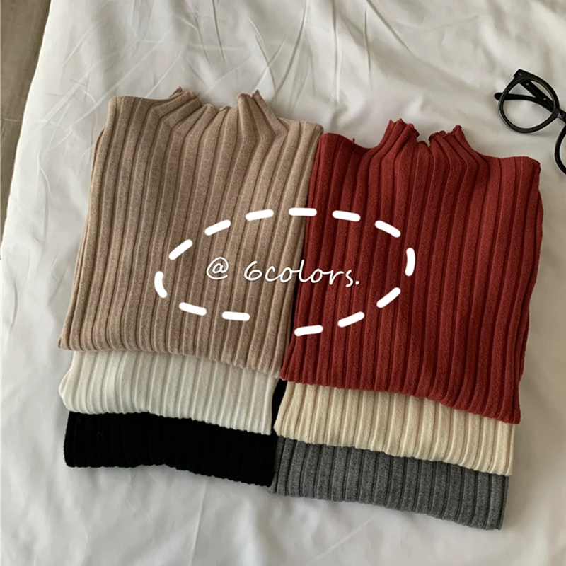 black sweater winter clothes Knitted woman sweaters Pullovers spring Autumn Basic women's jumper Slim women's sweater cheap pull long sleeve ladies sweater