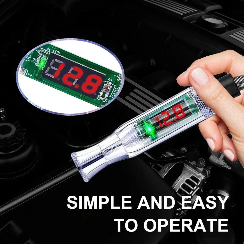 Digital Display Voltage Circuit Tester 6V 12V 24V Multifunction Car Diagnostic Probe Test Pen Auto Diagnostic Detector