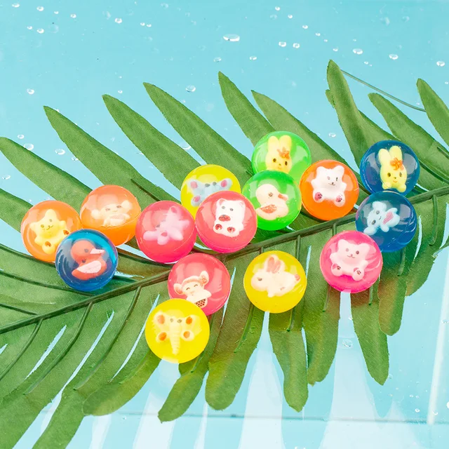 10Pcs ​Doll Bouncing Rubber Balls Toy Children's Fun Elastic Ball Indoor Play Toys Boys And Girls' Sports Toys Birthday Gift 5