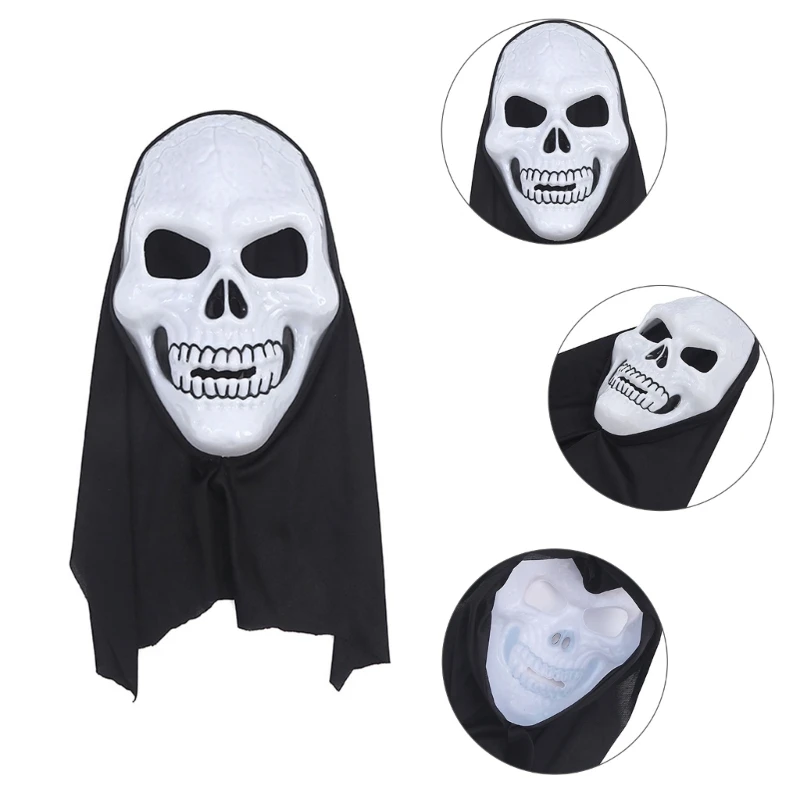 Skull Face Mask Full Head Skull Scream Mask Halloween Costume Accessory