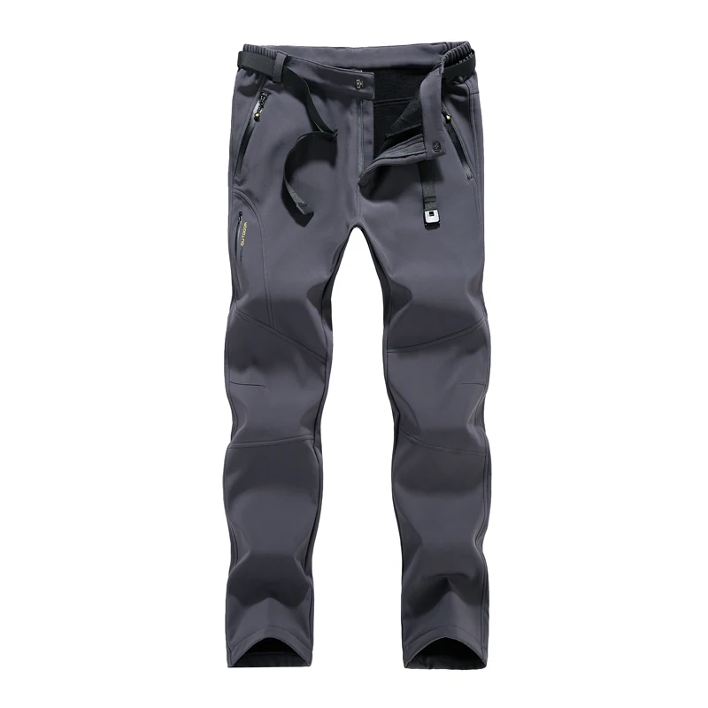Men's fleece-lined Pants 2023 New Winter Casual Fashion Windproof Waterproof Bicycle Riding Sports Pants Outdoor Warm Men's Wear