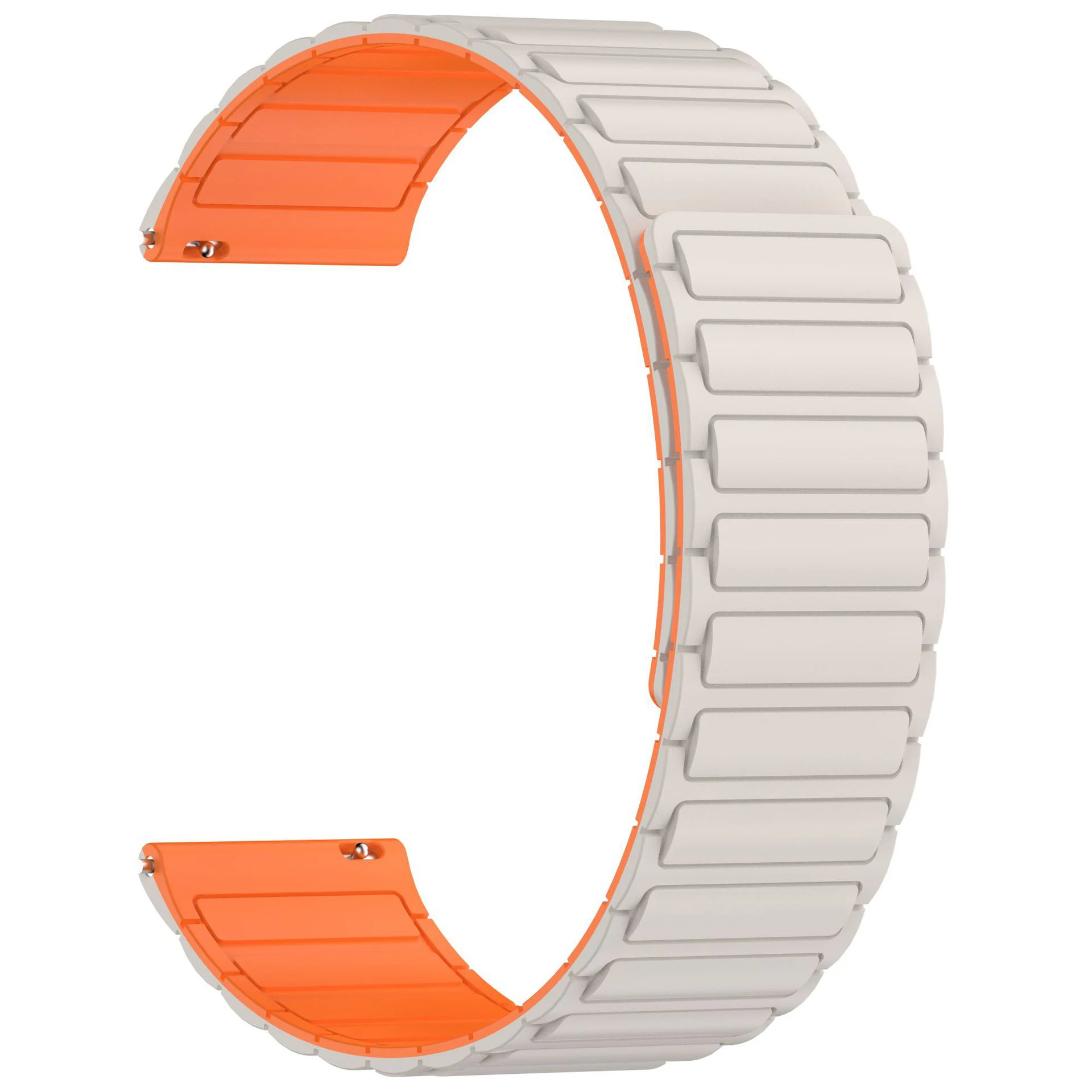 Magnetic Silicone Strap Bracelet - 20mm/22mm, Universal Fit
