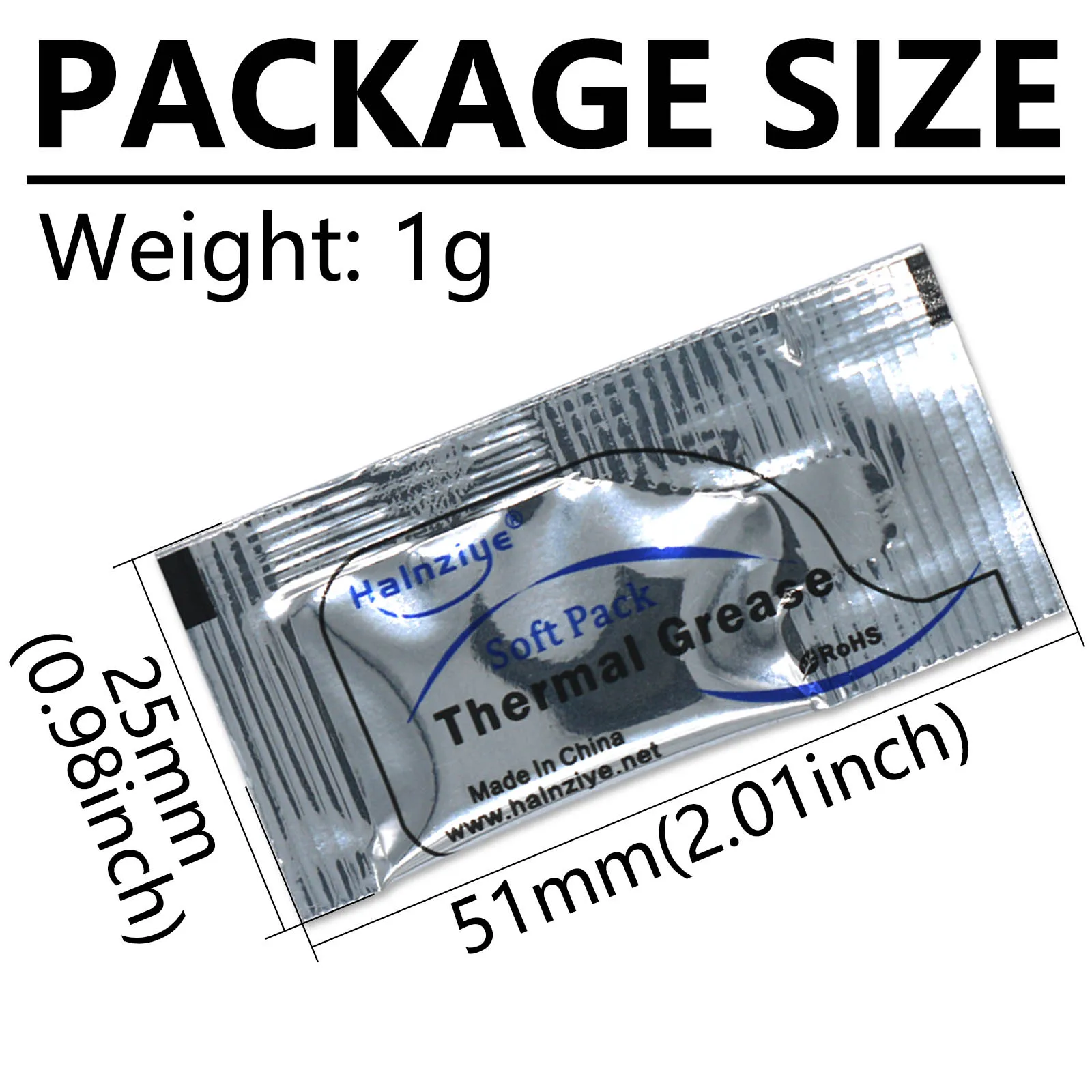 20pcs HY810 Thermal Conductive 4.63W/M-K Grease Paste Silicone Plaster Heat Sink Compound High Performance Gray Net Weight 0.8g