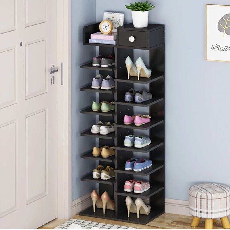 

Door Storage Shoe Cabinet High Modern Entryway Living Room Space Saving Shoe Rack Layers Armoires De Salon Interior Decoration