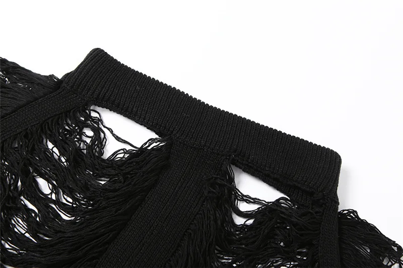 bike shorts Europe's New Solid Color High Waist Pierced Tassel Stitching Seaside Beach Holiday Young Ladies Knitted Shorts gymshark shorts