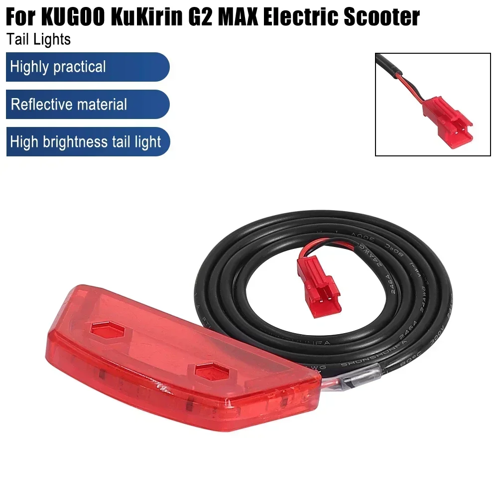 Für KUGOO KuKirin G2 MAX Elektrische Roller Warnung Lampe Rücklicht Hinten Rücklicht Montage Ersatz Zubehör Teile – Detail 1