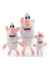  38cm Russia Cartoon Little White Pig Plush Toy White Monkey Soft Cotton Doll Action Figures Toys Cooper Buba Plush Toys 