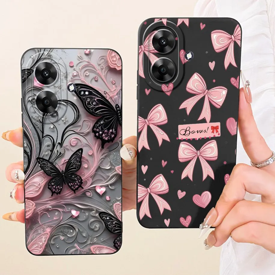 Fashion Flower Pretty Girls Soft Silicone Phone Cover