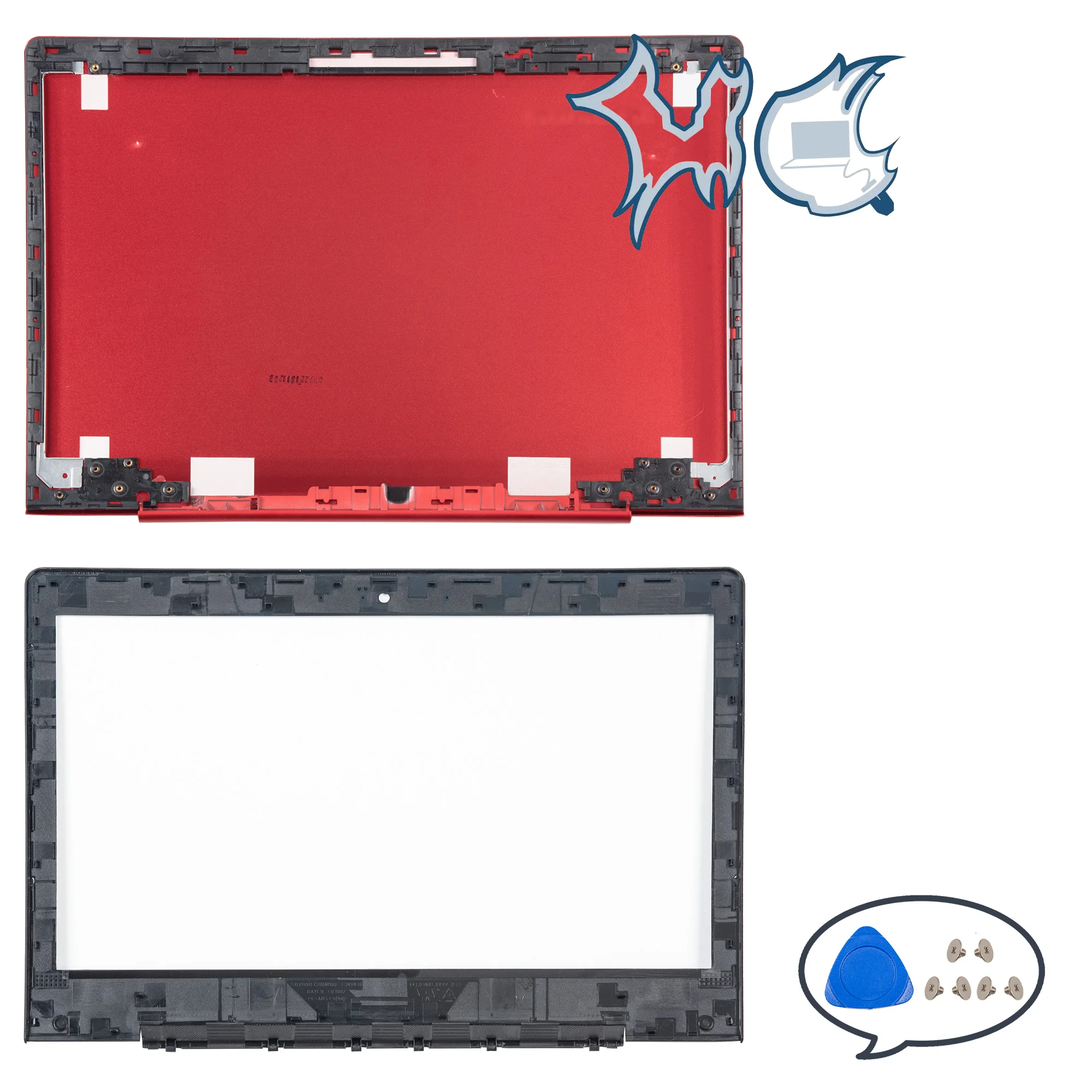 Ideapad 300S-14ISK 500S-14ISK U41-70 S41-35 S41-75 i2000 베젤 힌지 부품용 새 LCD 뒷면 커버 빨간색 교체