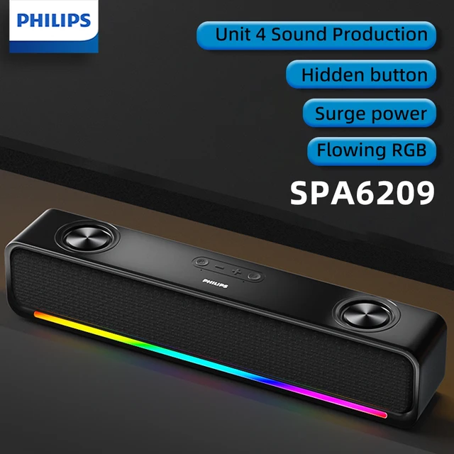 Philips SPA6209 Multimedia Desktop Speaker Wireless 5.3 Double