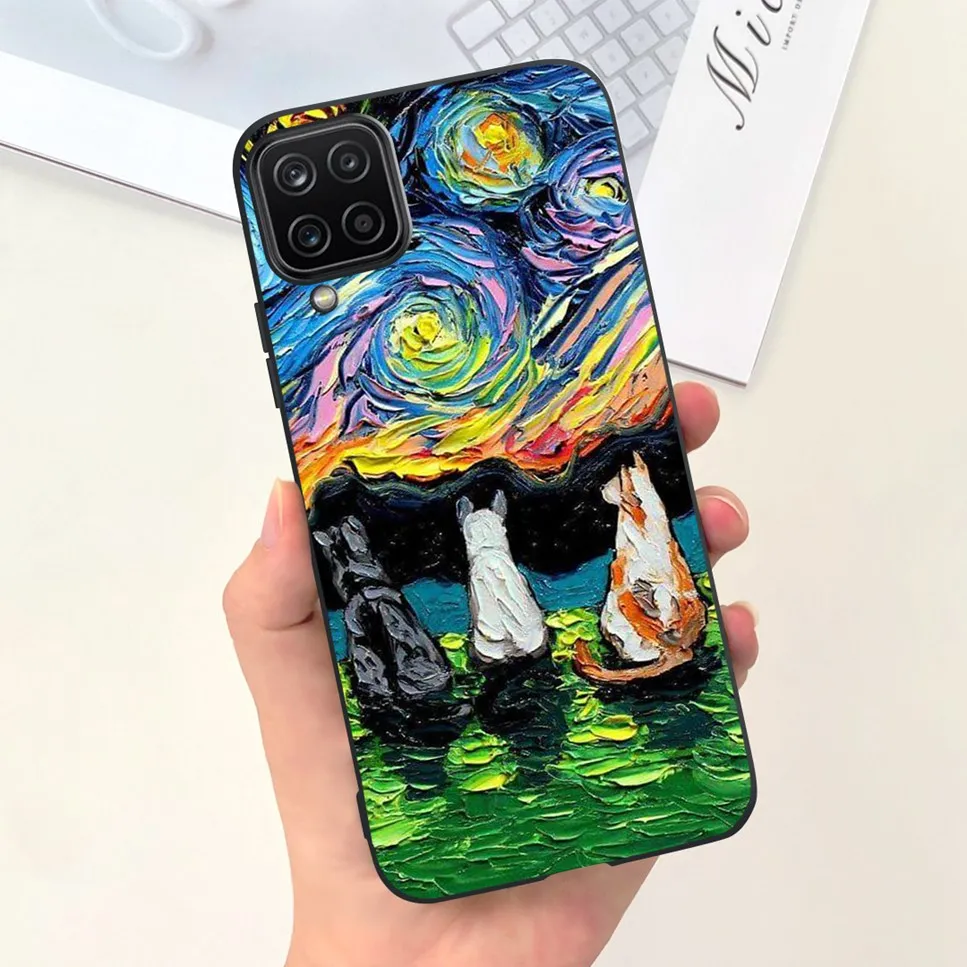 NEW Design For Samsung Galaxy A12 Case Silicone TPU Back Cover For Samsung A12 M12 F12 Galaxy M12 India  Funda Couqe Bumper