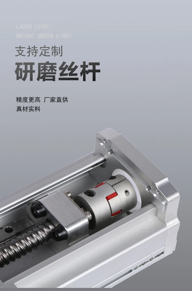 Description Picture 5 of item60mm Fully Enclosed Linear Rail Guide 100~800mm Linear Stage BallScrew 1605 1610 Actuator Handwheel workbench CNC Slide Table