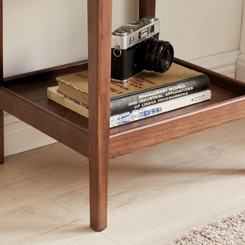 Solid Wood Modern Design Coffee Corner Flush End Side Round Corners Coffee Table Modern Circle Tavolo Salotto Side Table SY50CT
