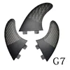 New Surfboard Fins 3PCS Set for BiLong FCS Box G7 Size Fiberglass Honeycomb with Carbon L Size  Quilhas Surf Fin Tri Fin 6