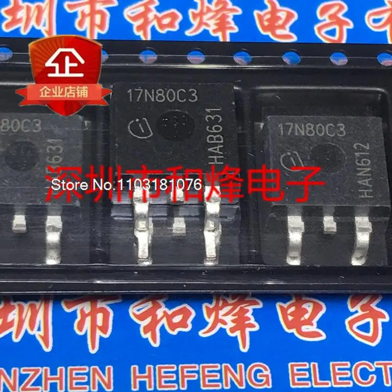 

(10PCS/LOT) 17N80C3 SPB17N80C3 TO-263 800V 17A New Original Stock Power chip