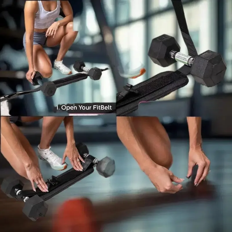 Dumbbell Exercise Accessory: 1PC Weight-Bearing Belt for Hip Thrust & Glute Bridge