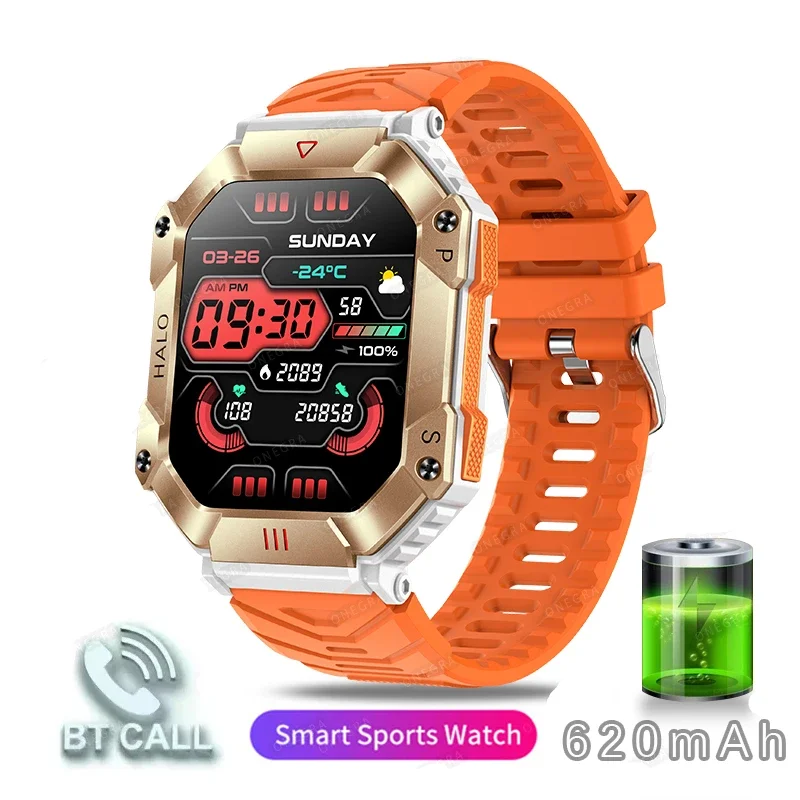 

2023 New Smart Watch Men's 2-inch Big Screen Compass 620mAh Bluetooth Call Outdoor 100+ Sports Mode Watch Fitness Smart Watch
