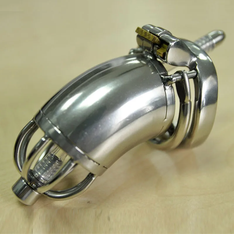 

Metal Cock Sleeve Penis Lock Stainless Steel Chastity Cage CB6000 Cbt BDSM Cock Ring Male Chastity Device With Urethral Catheter