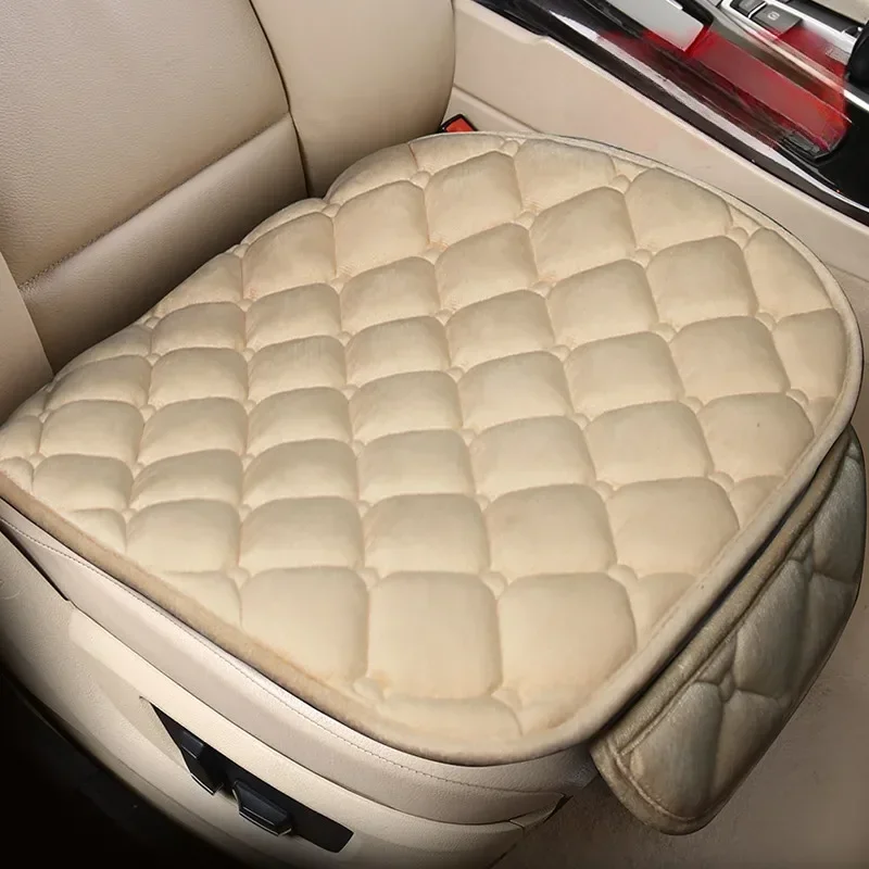 Car Seat Covers Warm Seats Cushion Protector Plush Seat Cover Autumn Winter Universal For Sedan Hatchback SUV Seat Mats