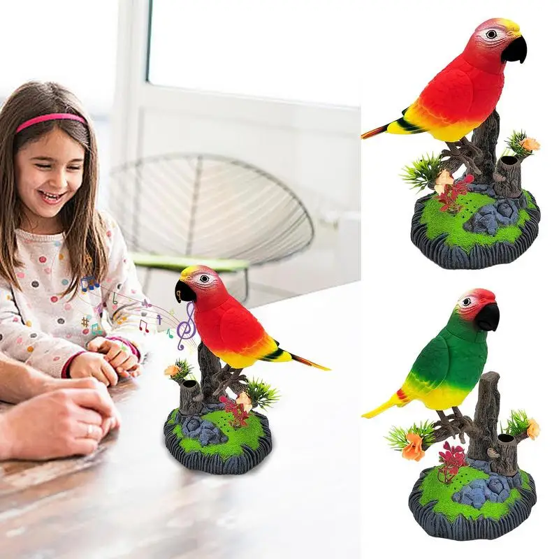 

Электронная игрушка-птица для детей, говорящие попугаи, Электронные Домашние животные, украшение для дома, электронная игрушка-птица для мальчиков, девочек, детей и взрослых