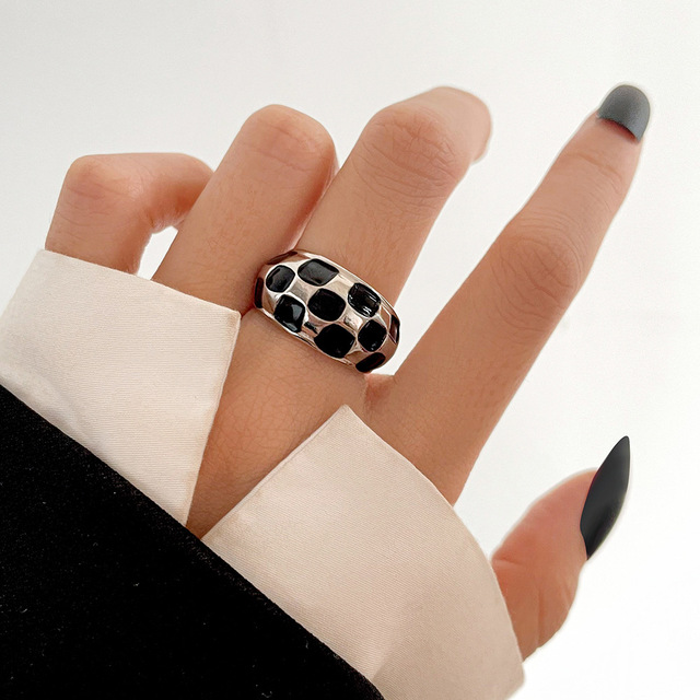 Women's Ring Open Knuckle Ring Creative Retro Star Moon Ring Old Ring Suitable as a Gift for Women Free Shipping