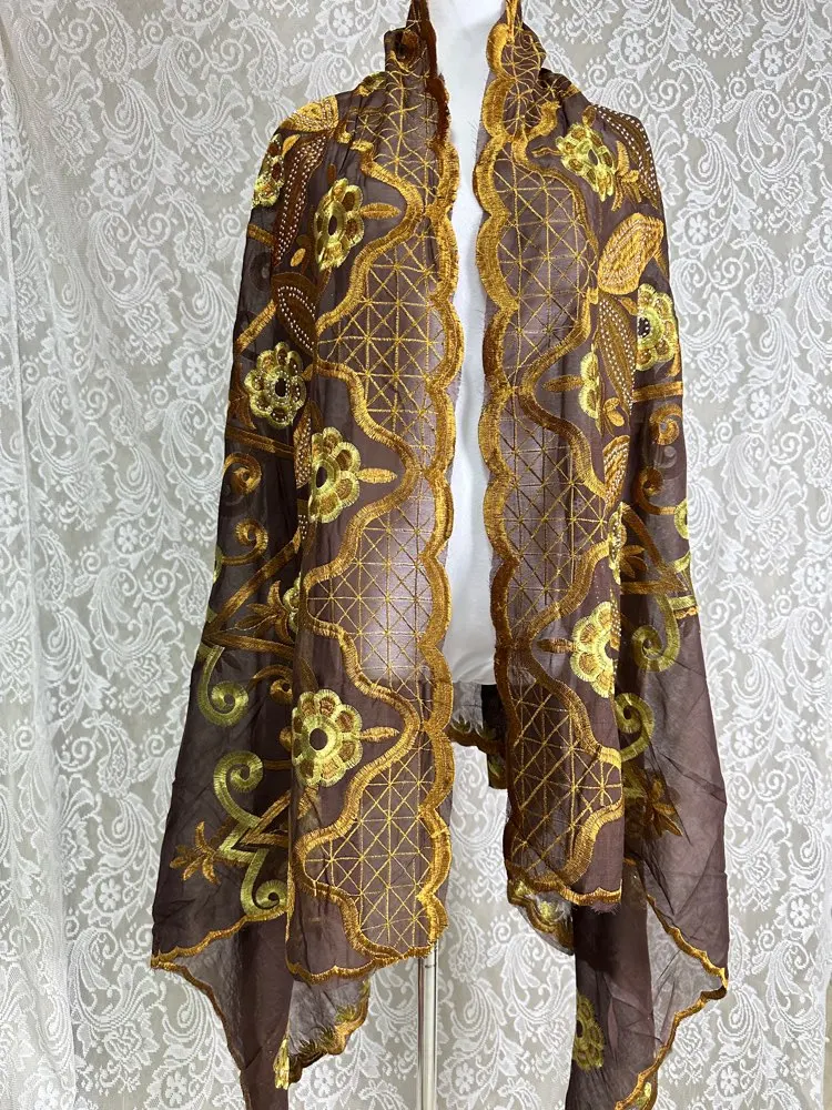Großhandel 2mx1m Floral gemusterte ethnische Spitzenschals Muslime Bunte afrikanische Baumwolle Hijab Schals Crinkled Jersey Schals Sommer – Detail 30