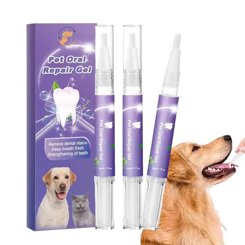 

Pet Oral Repair Gel Dogs Cats Teeth Brushing Cleaner Gel, Eliminate Bad Breath, Pet Breath Freshener Gel Care Cleaner